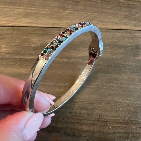 Marlyn Schiff Silver Colorful Band Brancelet NEW - Picture 3 of 3